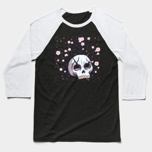 Aesthetic Sakura Skull of Reibirth The Cycle of Life Baseball T-Shirt